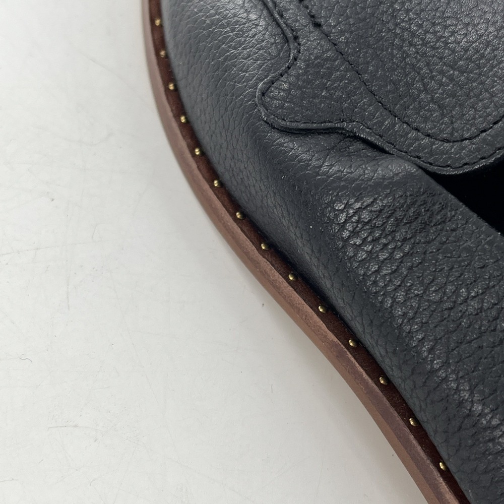 Vince Camuto Leather Womens Flat Shoe VC-Cretinian 8.5 Black Souffle Lux 39.5 - Picture 14 of 16